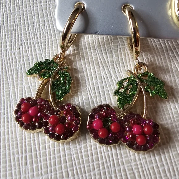 Baublebar Hoop Sweet and Sour Fruit Earring Bundle NWT - Picture 2 of 5